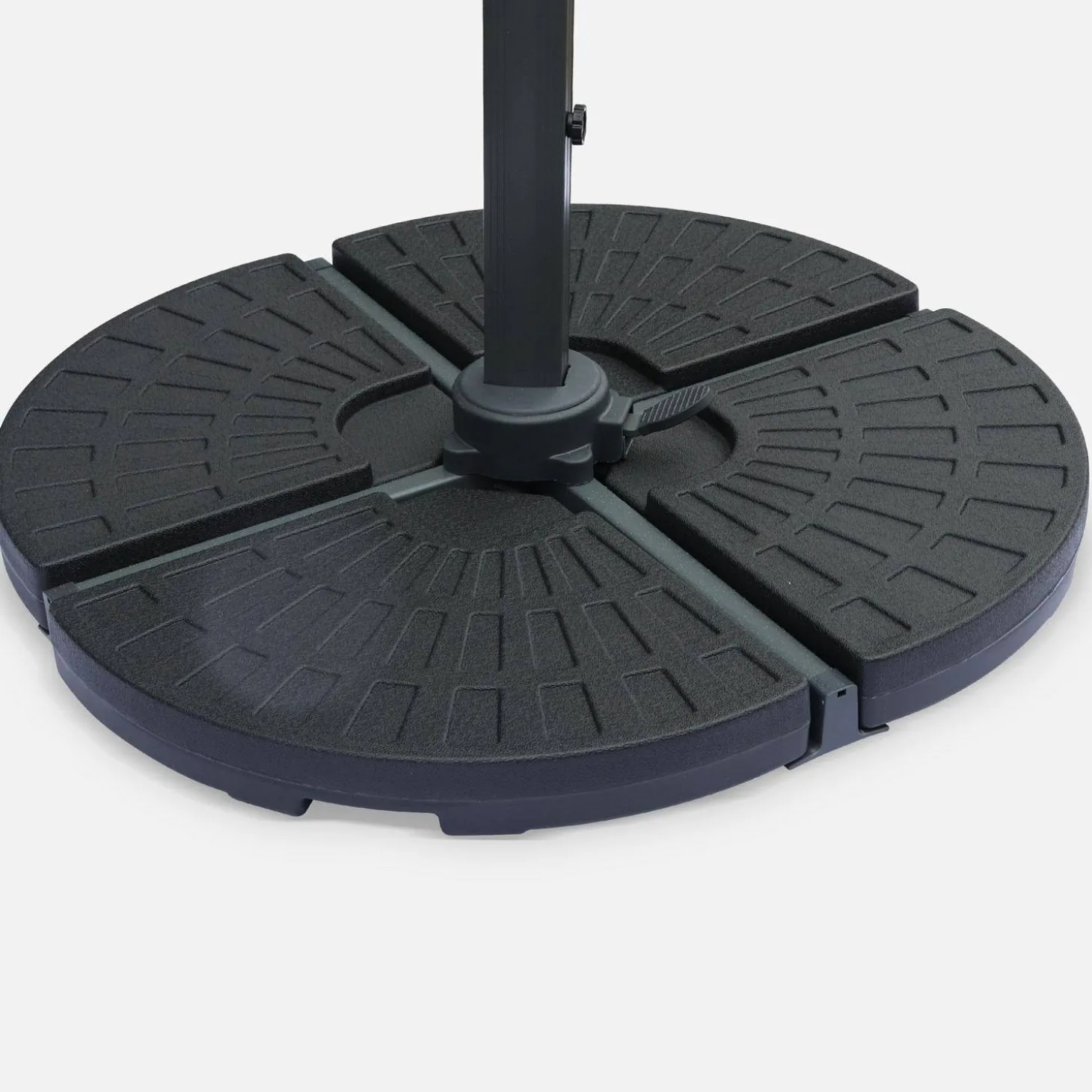 Set of 4 rounded weight slabs 48x48cm