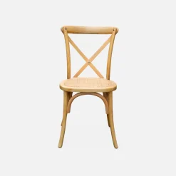 Set of 4 vintage wooden bistro chairs