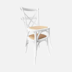 Set of 4 vintage wooden bistro chairs