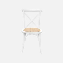 Set of 4 vintage wooden bistro chairs