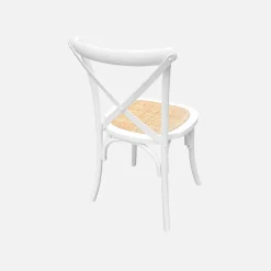 Set of 4 vintage wooden bistro chairs