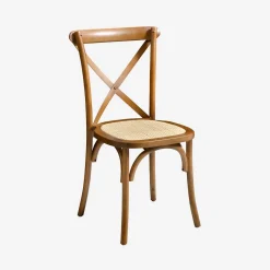 Set of 2 Vintage Wooden Bistro Chairs