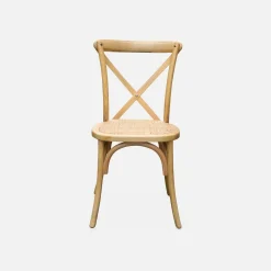 Set of 2 Vintage Wooden Bistro Chairs