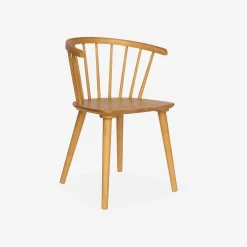 Set of 4 wooden and plywood chairs