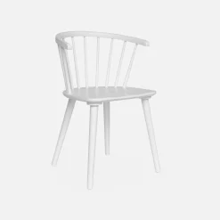 Set of 4 wooden and plywood chairs