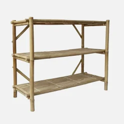 3-shelf bamboo console