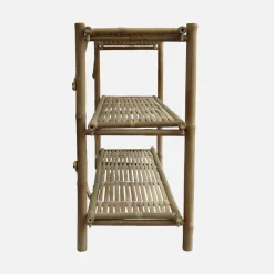 3-shelf bamboo console