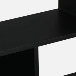 3-shelf bookcase with 6 compartments