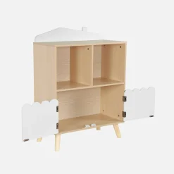2-shelf 2-door children's bookcase