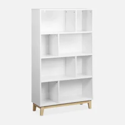 4-shelf scandi-style bookcase