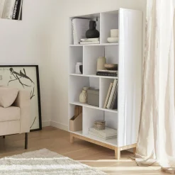 4-shelf scandi-style bookcase