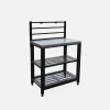 2-shelf steel outdoor kitchen
