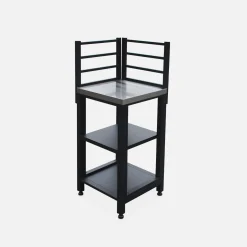 2-shelf steel outdoor kitchen