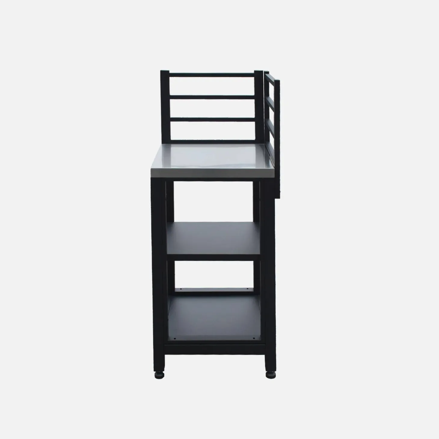 2-shelf steel outdoor kitchen