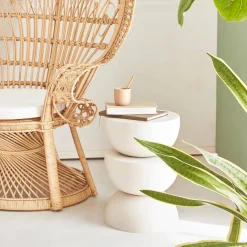 Side table, end table, bedside table metal Ø32 x H46.5cm