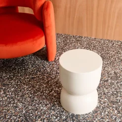 Side table, end table, metal bedside table Ø32 x H42cm