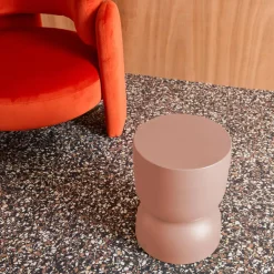 Side table, end table, metal bedside table Ø32 x H42cm