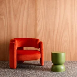 Side table, end table, metal bedside table Ø32 x H42cm