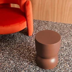 Side table, end table, metal bedside table Ø32 x H42cm