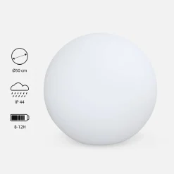 Spherical LED lamp with remote control