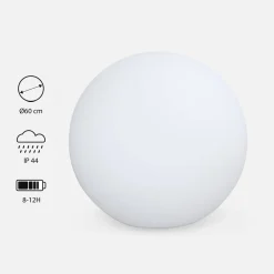 Spherical LED lamp with remote control