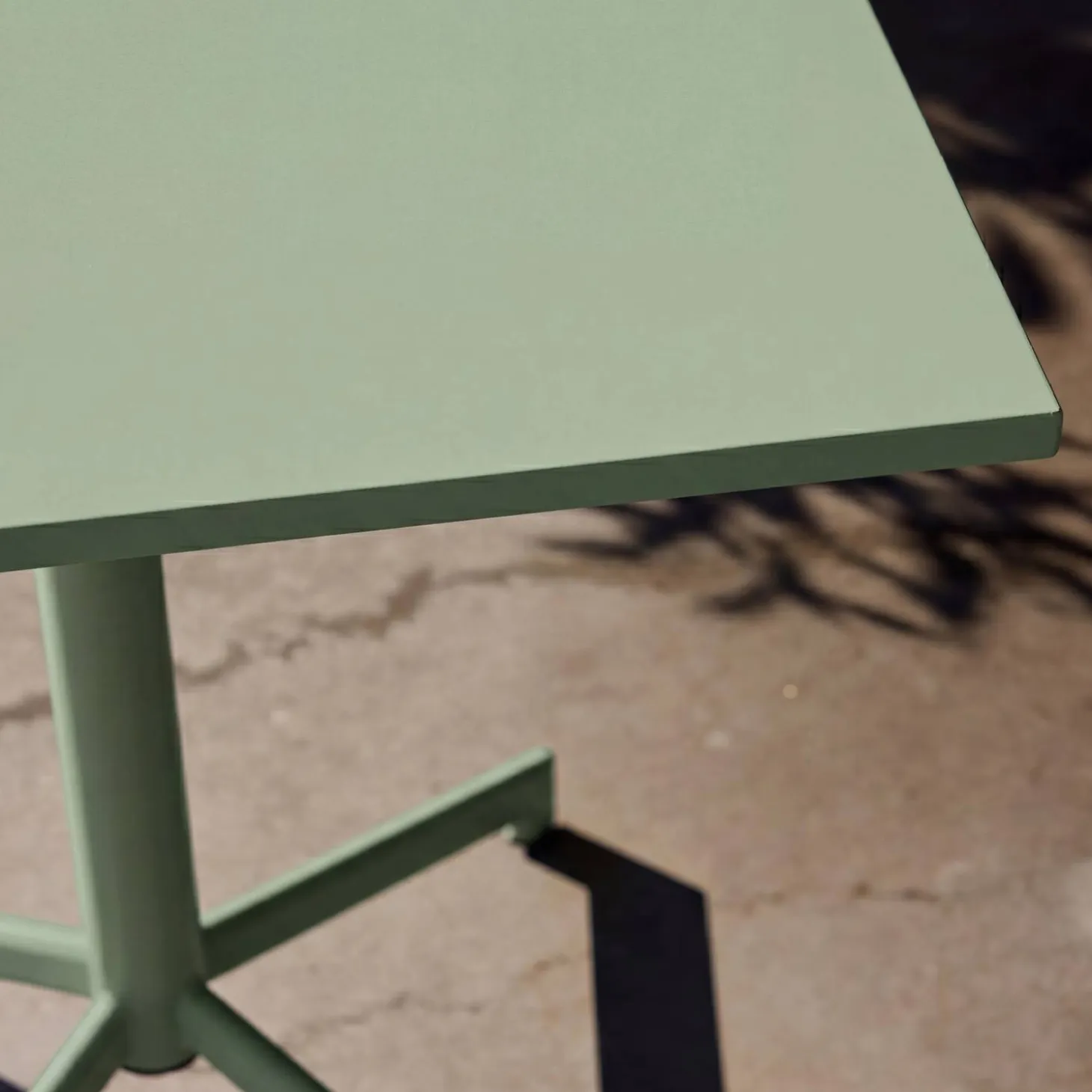 Square folding bistro garden table, steel seats 2