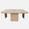 Square garden coffee table in acacia wood