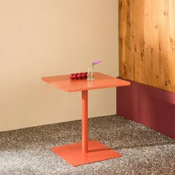 Square 2-seater Steel Bistro Garden Table 2-seater