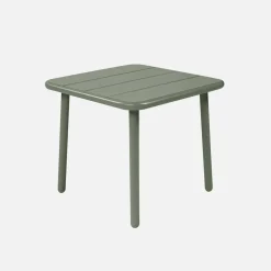 Square steel garden coffee table