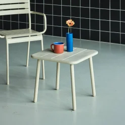Square steel garden coffee table