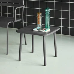 Square steel garden coffee table