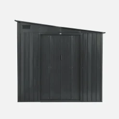 Steel garden shed 5.5m² with anchoring kit