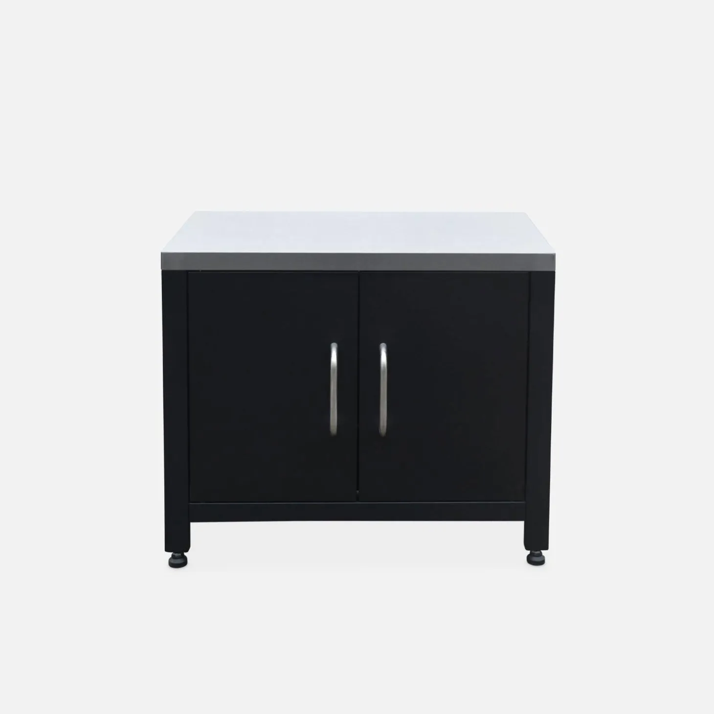 Steel outdoor kitchen