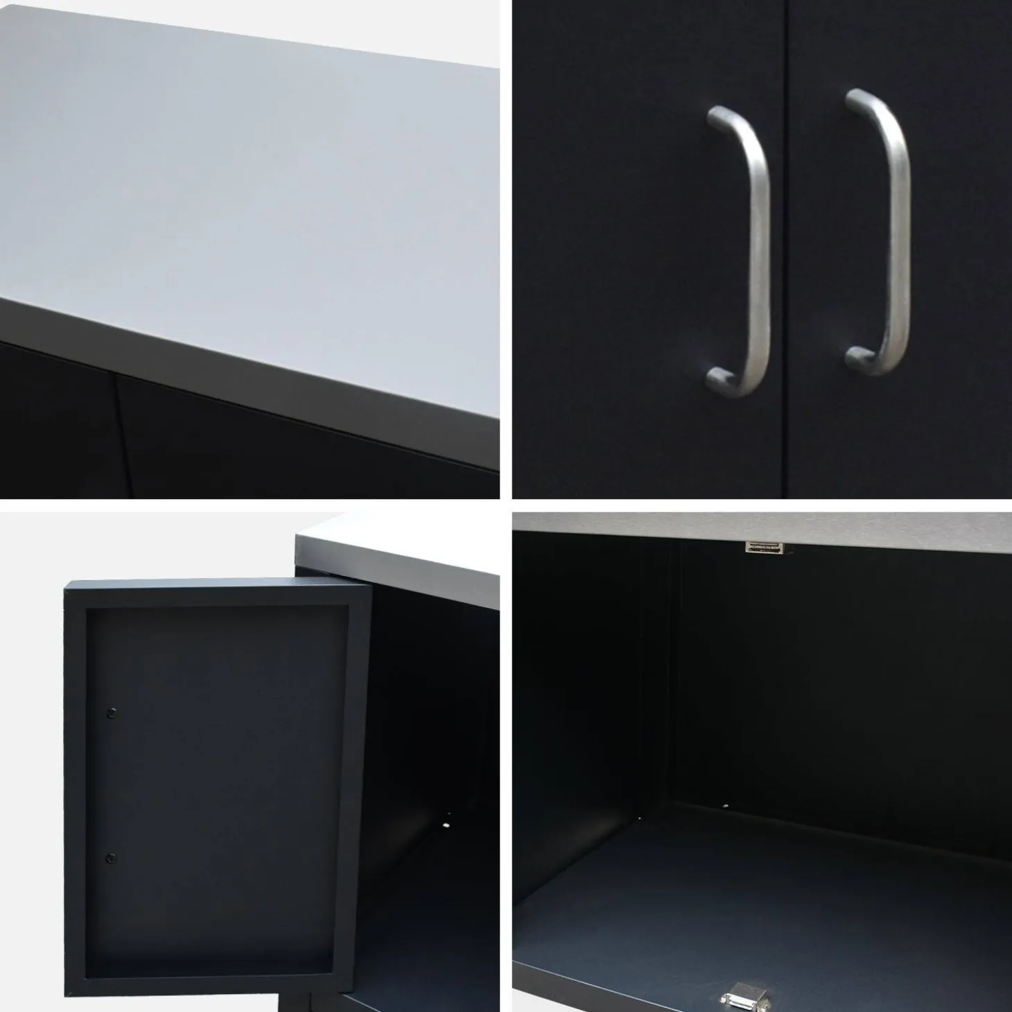 Steel outdoor kitchen
