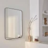 Steel rectangular mirror
