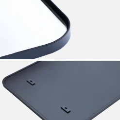 Steel rectangular mirror