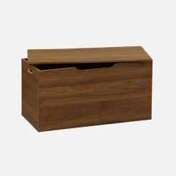 Storage box in walnut wooden decor