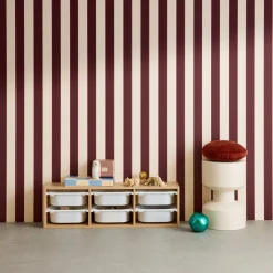 Storage unit for children, 6 plastic boxes