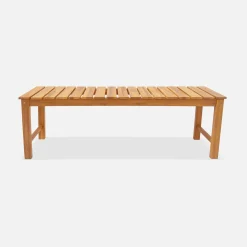 2 to 3-seater bench in acacia wood, 140cm