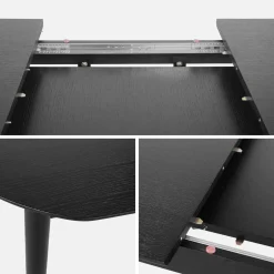 6 to 8-seater extendable oval dining table
