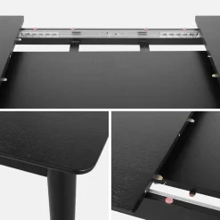 6 to 8-seater extendable rectangular dining table