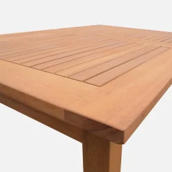 10 to 12-seater extendable wooden garden table