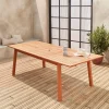 8 to 10-seater extendable wooden garden table
