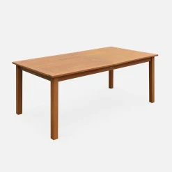 8 to 10-seater extendable wooden garden table