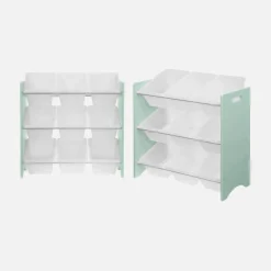 Toy storage unit with 9 compartments (set of 2)