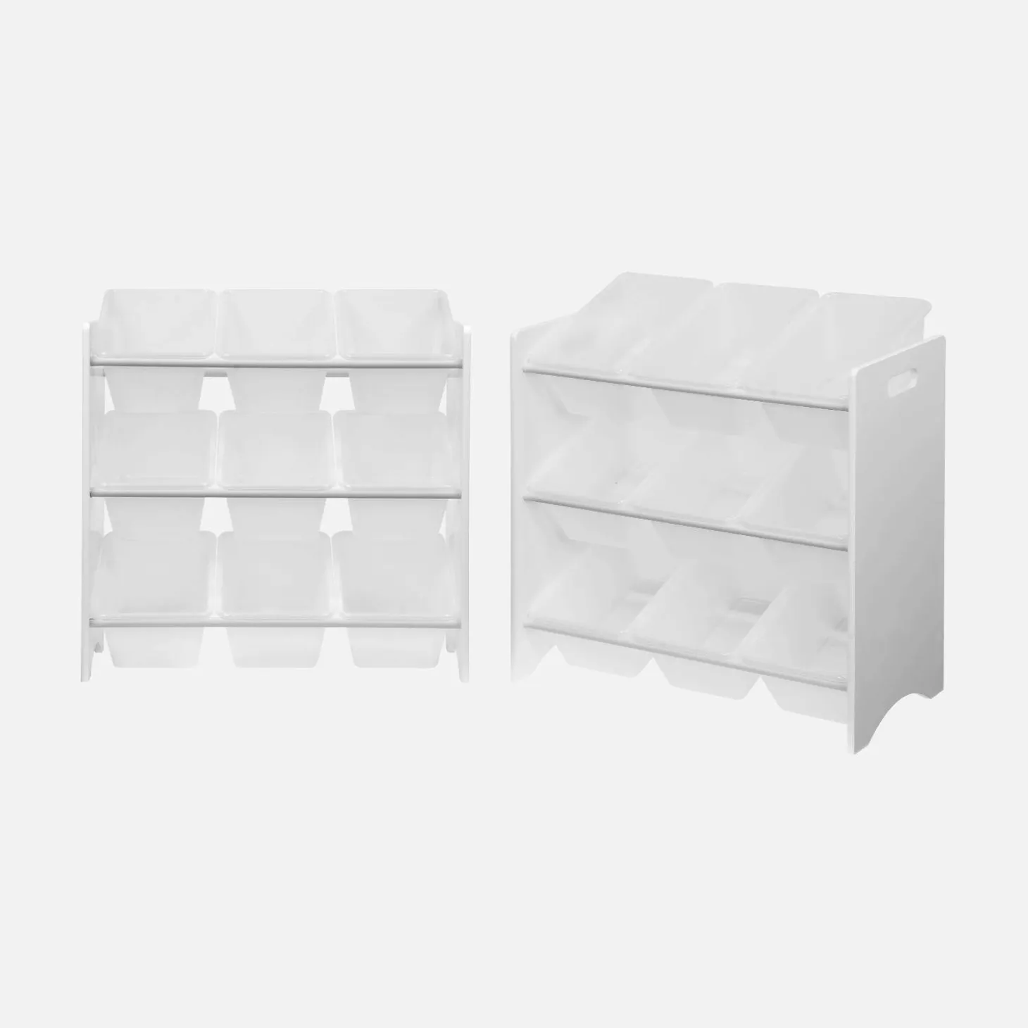 Toy storage unit with 9 compartments (set of 2)