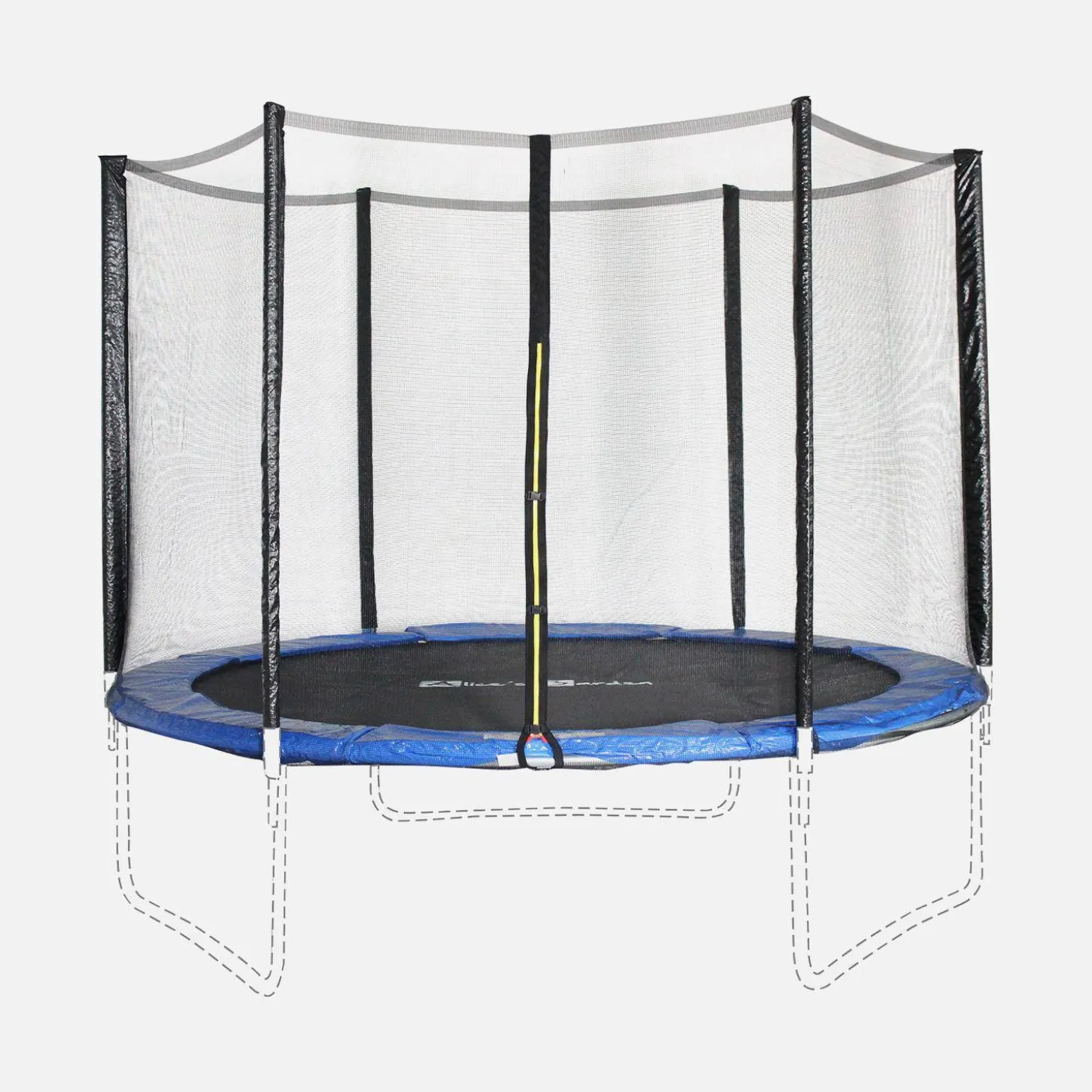 Trampoline safety net