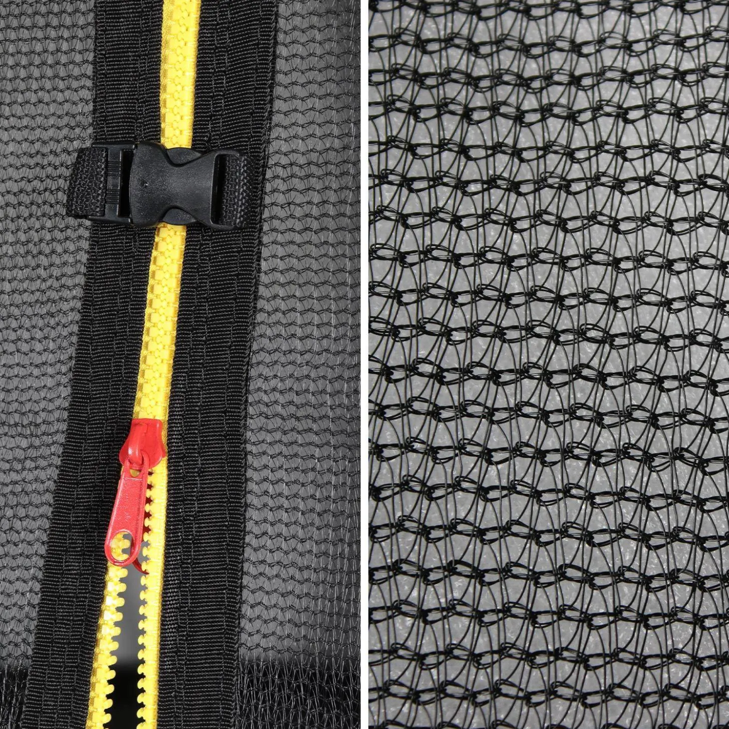 Trampoline safety net