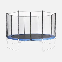 Trampoline safety net