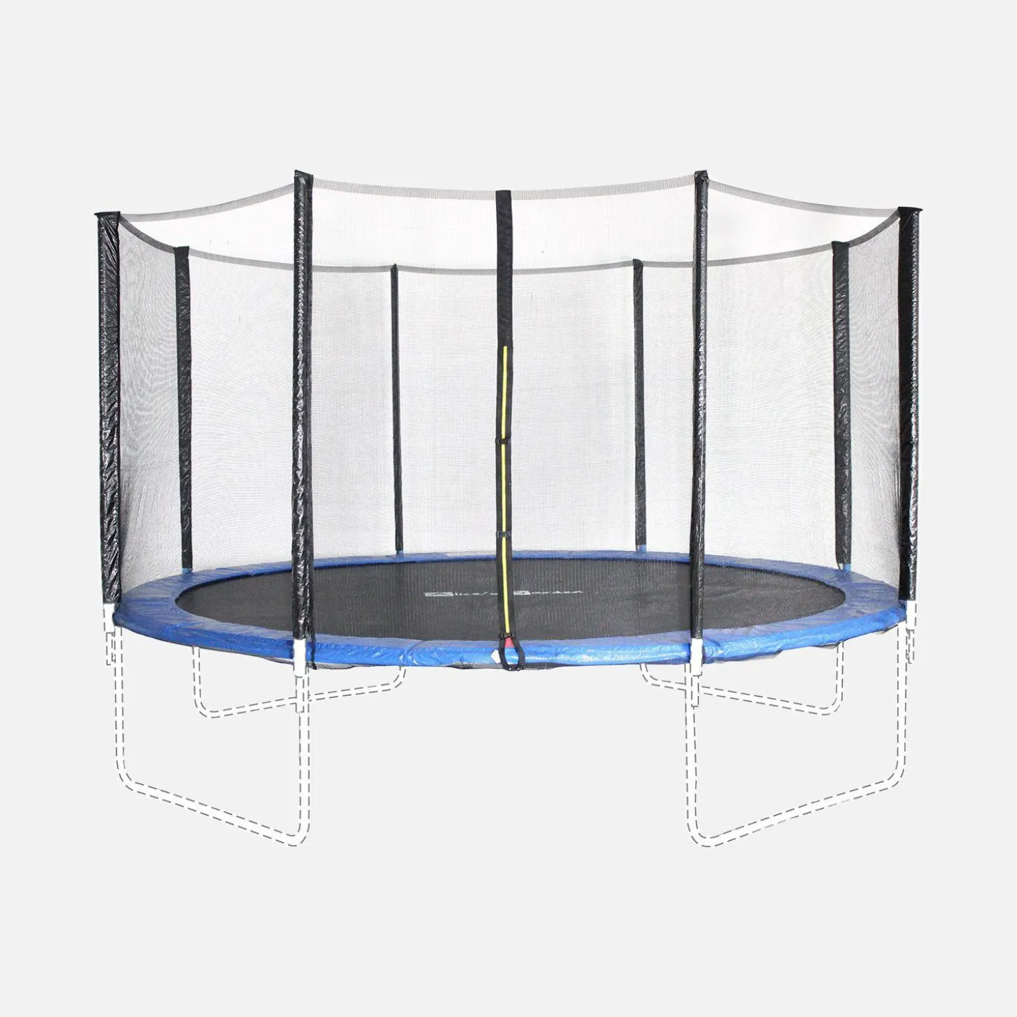 Trampoline safety net